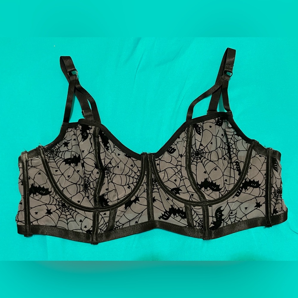 Torrid unlined Halloween underwire bralette